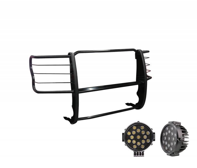 Grille Guard Kit | Black | With Set of 7" Black LED